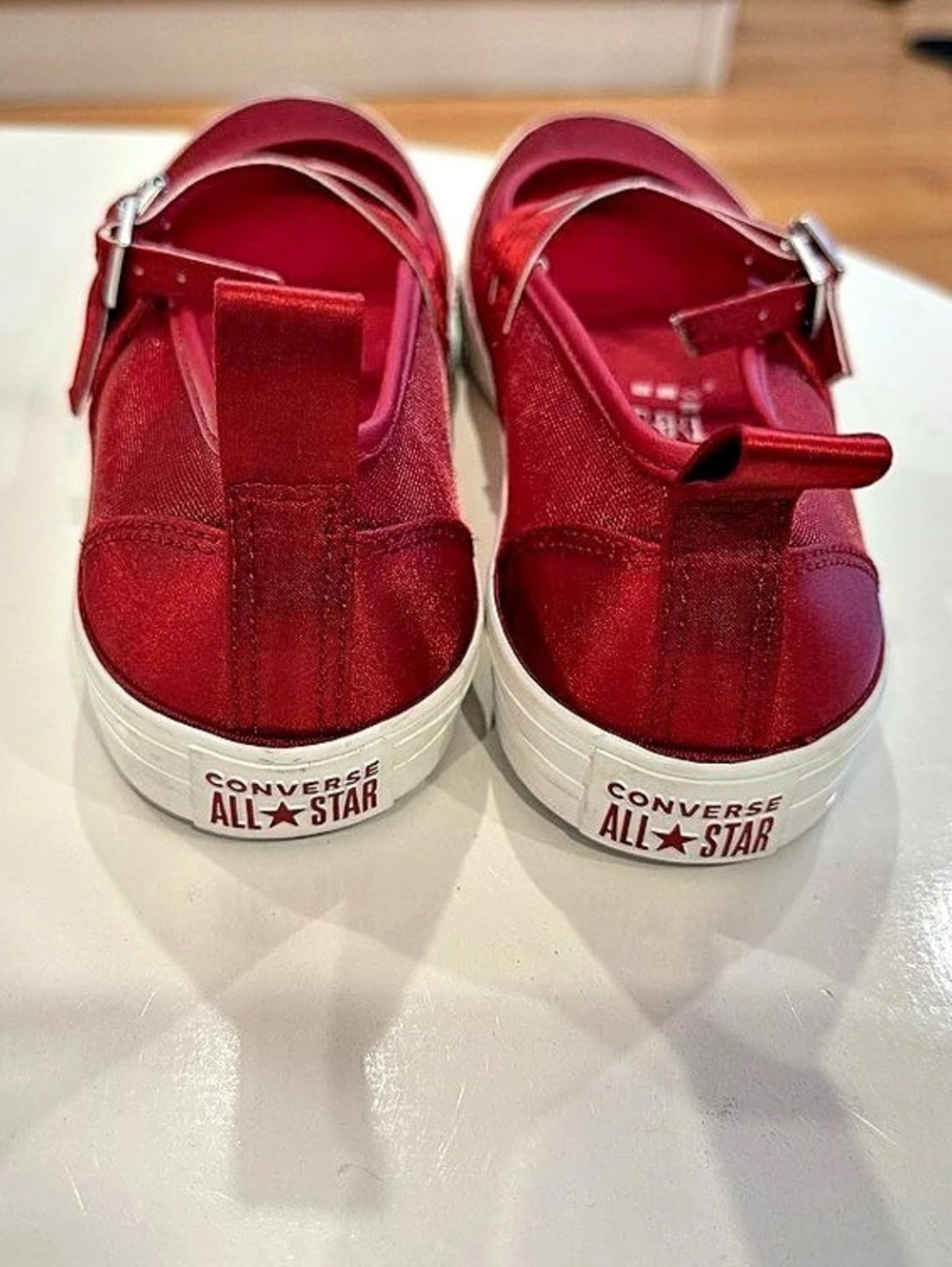 Converse Chuck Taylor All Star Red Ankle Strap Sneakers US 9 - Picture 3 of 5